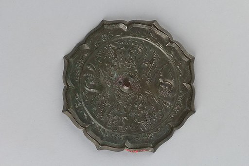 Mirror with Decoration of Phoenix and Flowers