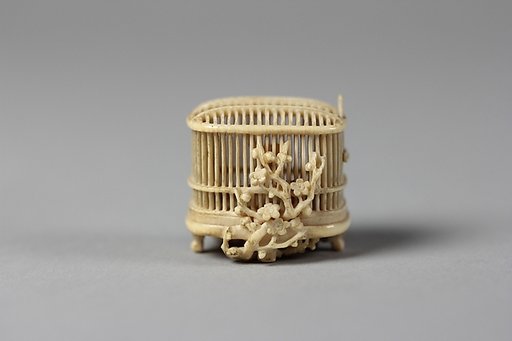 Netsuke of Bird Cage