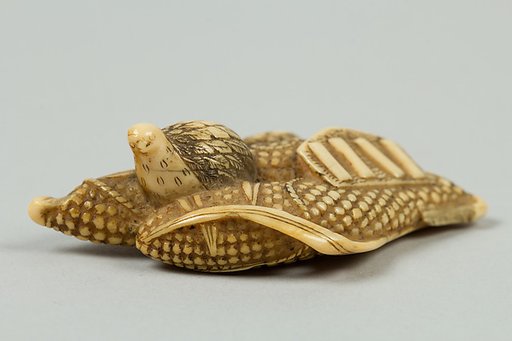 Netsuke of Birds and Corn