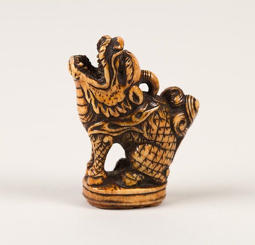 Netsuke and Seal in form of a Qilin