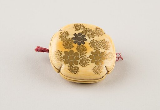 Netsuke with Floral Decoration