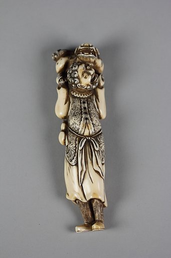 Netsuke of Sennin with Karashishi