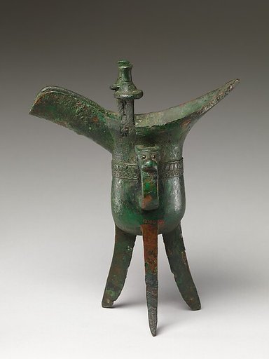 Wine warmer (jue) in ancient style