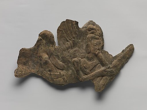 Flying celestial (apsara) fragment