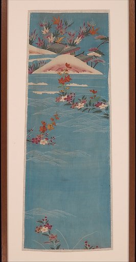 Pieces from a Robe (Kosode) with Islands