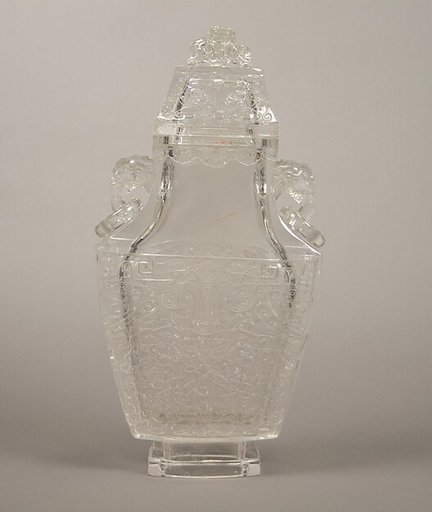 Covered vase