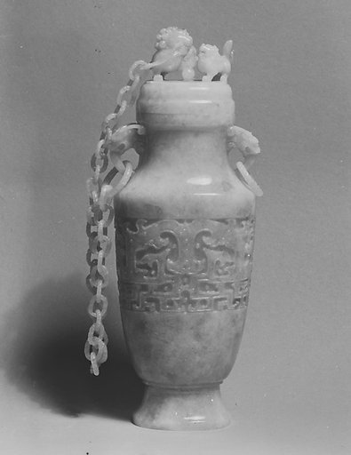 Covered vase