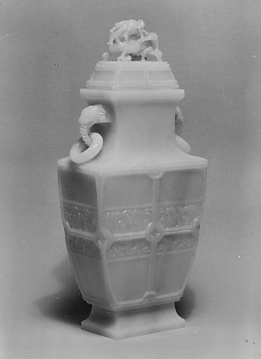 Covered vase