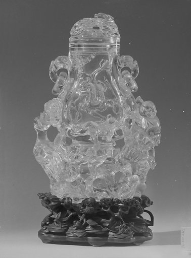Covered vase