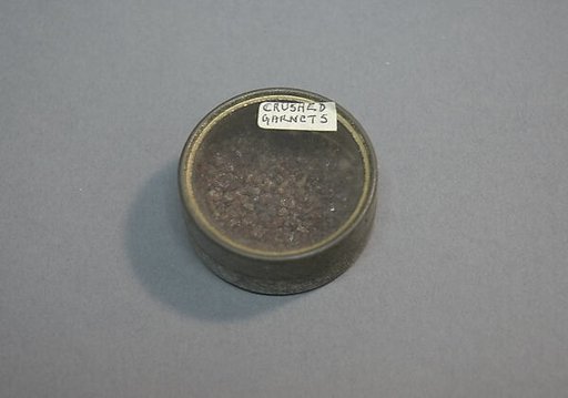 Container of Crushed Garnets