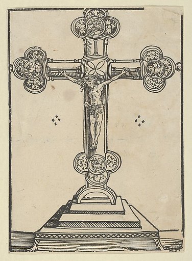 A Silver-Gilt Cross with Christ Crucified, from the "Wittenberg Reliquaries"