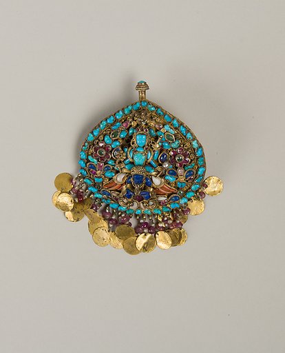 Earring for a Deity Showing Vishnu Riding Garuda