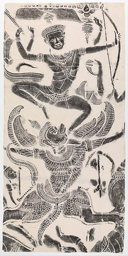 Rubbing of a Scene from the Ramayana