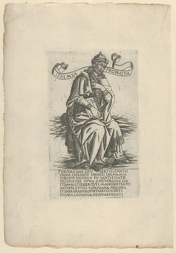The Prophet Jeremiah, from Prophets and Sibyls