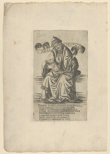 The Prophet Obadiah, from Prophets and Sibyls