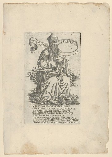 The Prophet Jeremiah, from Prophets and Sibyls