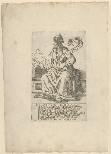 The Prophet Elisha, from Prophets and Sibyls