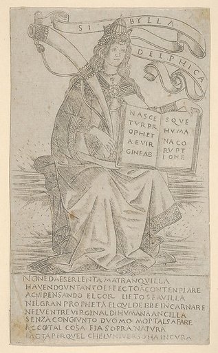 The Delphic Sibyl, from Prophets and Sibyls