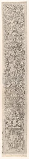 A Satyr Holding a Violin, from Twelve Ornamental Panels