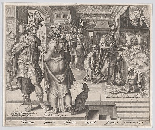 Jonadab Counselling Amnon, plate 1 from "The Story of Tamar and Amnon"