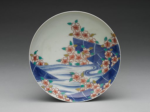 Dish with Cherry Blossom Rafts