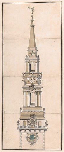 Design for the Spire of the Church of Our Lady in Copenhagen