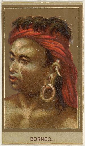 Borneo, from the Races of Mankind series (T181) issued by Abdul Cigarettes