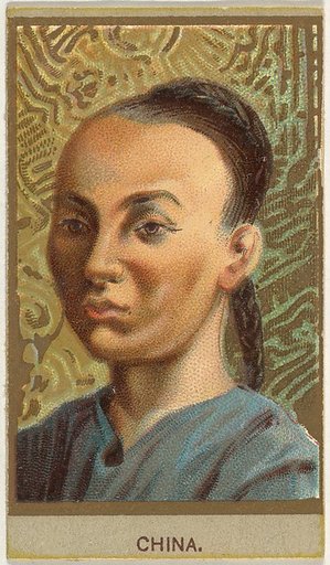 China, from the Races of Mankind series (T181) issued by Abdul Cigarettes