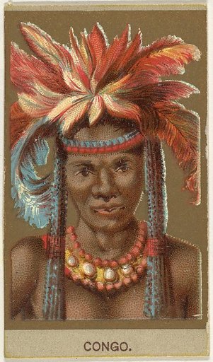 Congo, from the Races of Mankind series (T181) issued by Abdul Cigarettes