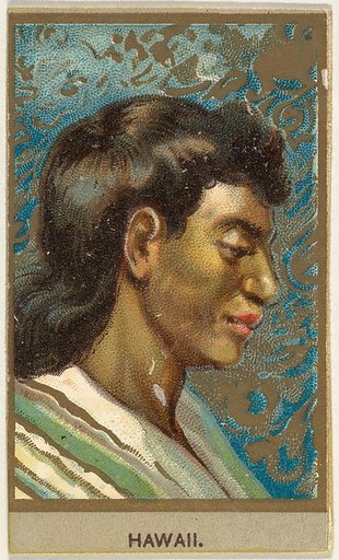 Hawaii, from the Races of Mankind series (T181) issued by Abdul Cigarettes