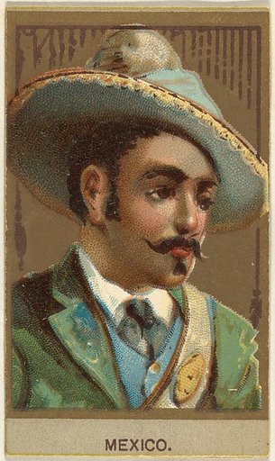 Mexico, from the Races of Mankind series (T181) issued by Abdul Cigarettes