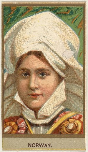 Norway, from the Races of Mankind series (T181) issued by Abdul Cigarettes