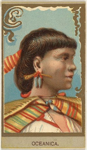 Oceanica, from the Races of Mankind series (T181) issued by Abdul Cigarettes