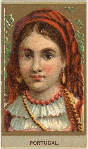 Portugal, from the Races of Mankind series (T181) issued by Abdul Cigarettes