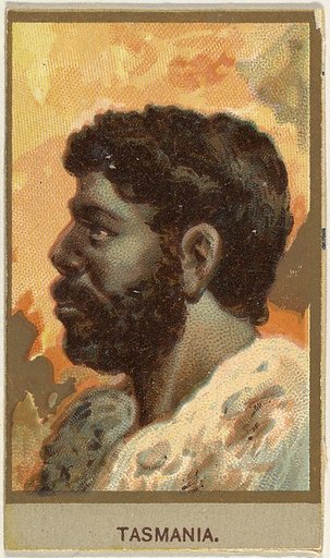 Tasmania, from the Races of Mankind series (T181) issued by Abdul Cigarettes