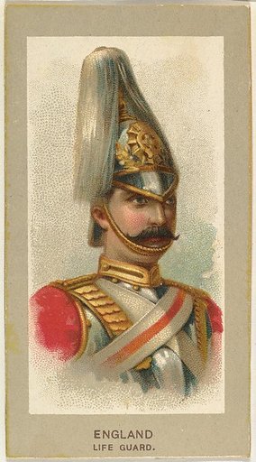 Life Guard, England, from the Military Uniforms series (T182) issued by Abdul Cigarettes