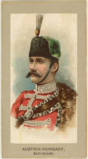 Bodyguard, Austria-Hungary, from the Military Uniforms series (T182) issued by Abdul Cigarettes