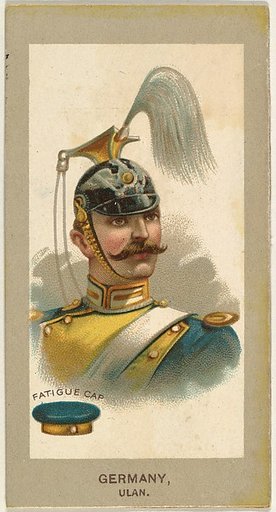 Fatigue Cap, Ulan, Germany, from the Military Uniforms series (T182) issued by Abdul Cigarettes