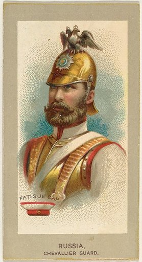 Fatigue Cap, Chevallier Guard, Russia, from the Military Uniforms series (T182) issued by Abdul Cigarettes
