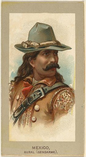 Rural Gendarme, Mexico, from the Military Uniforms series (T182) issued by Abdul Cigarettes