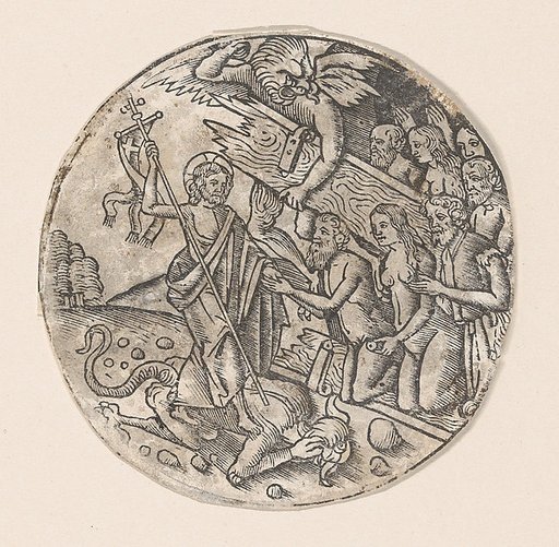 Christ in Limbo, a circular composition