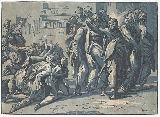 Christ healing the Lepers