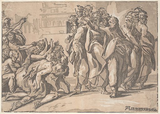 Christ healing the Lepers