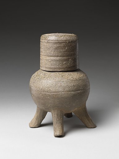 Four-Legged Jar with Lid