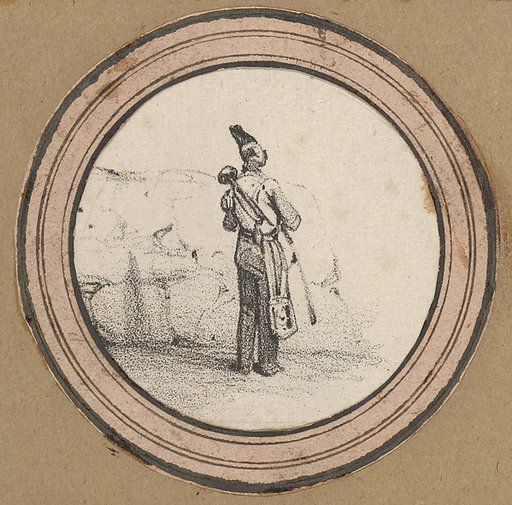 Standing man, viewed from the back