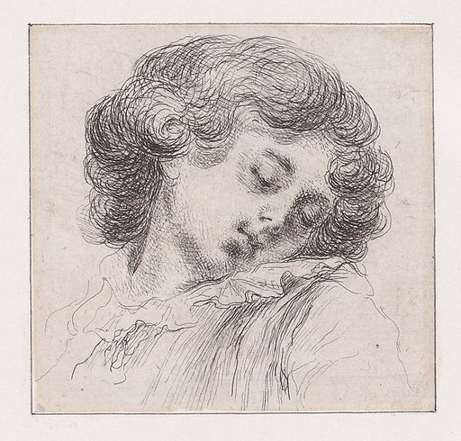 Head of a Sleeping Child