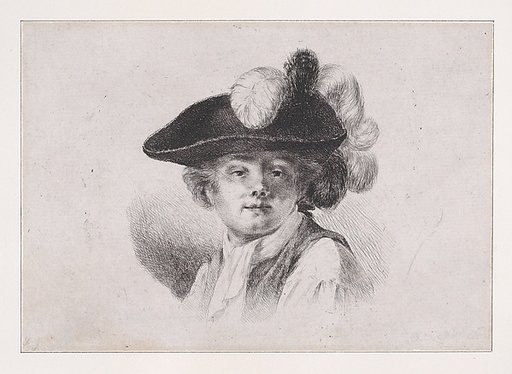 Bust Portrait of Man in a Plumed Hat