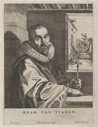 Portrait of Adam van Vianen, plate 18 from "Modelli Artificiosi (...), parte seconda"