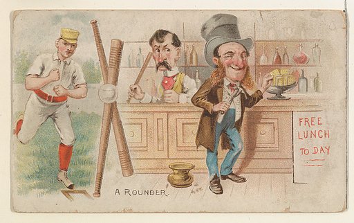 A Rounder, from the Talk of the Diamond set (N135) issued by Duke Sons & Co., a branch of the American Tobacco Company