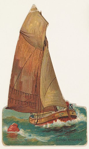 Dutch Coaster, from the Types of Vessels series (N139) issued by Duke Sons & Co. to promote Honest Long Cut Tobacco